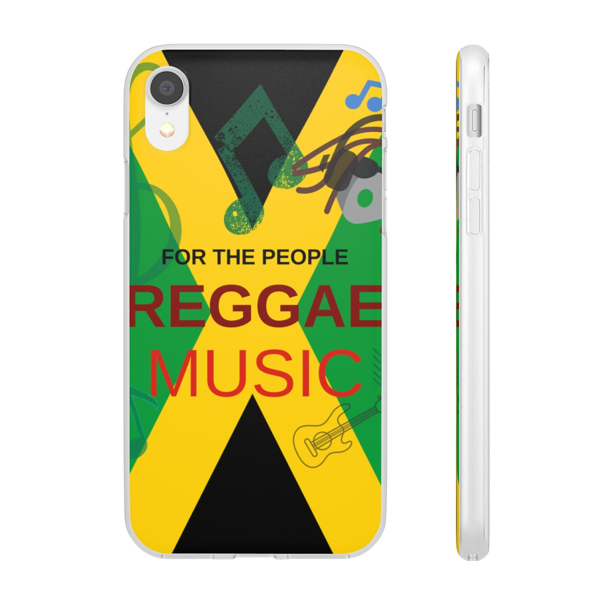 Reggae Music Clear TPU iPhone Case