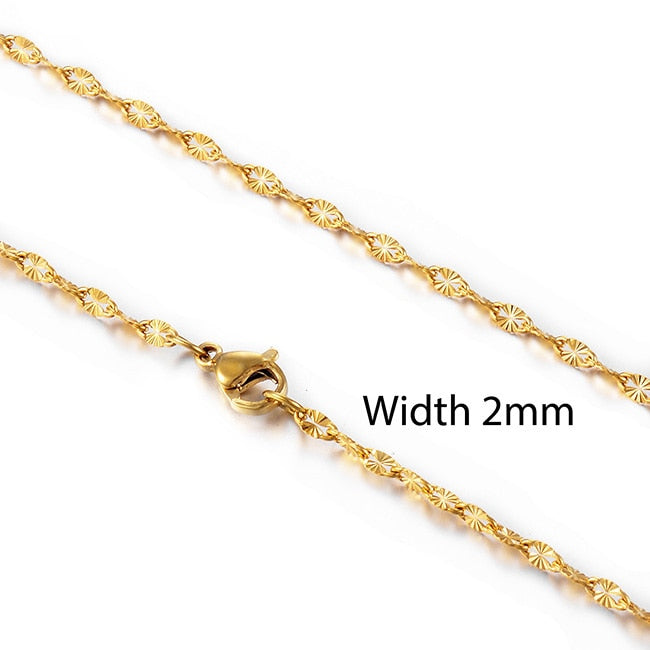 Single Strand Gold Plated Necklace - Fade Resistant