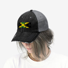 Unisex Jamaica Flag Love Trucker Hat
