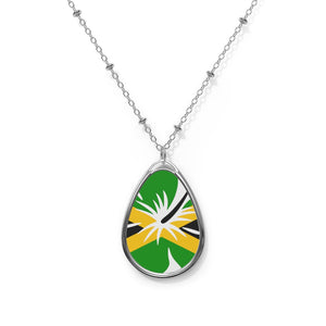 Flower Jamaica Oval Necklace