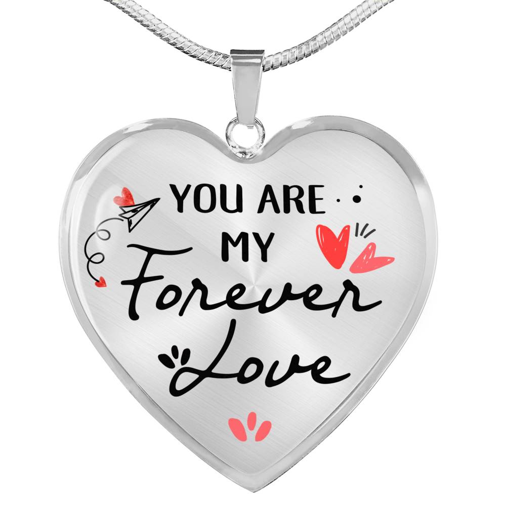 Forever Love Heart Pendant Necklace