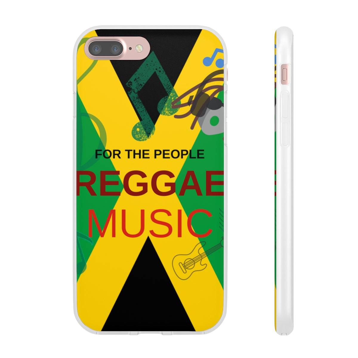 Reggae Music Clear TPU iPhone Case