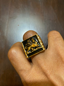Lion of Judah Rastafari Gold ring - Unisex