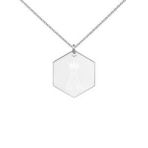 First name Initial Pendant Necklace - A