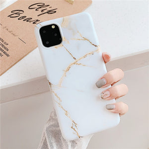 iPhone 11 Pro Max Marble iPhone Cover on Silicone