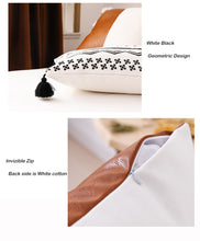 Faux Leather Cotton Throw Pillow [cover only]