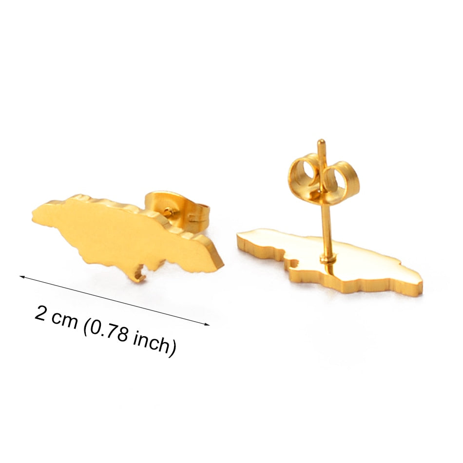 Caribbean Vibes Jamaica Stud Earrings