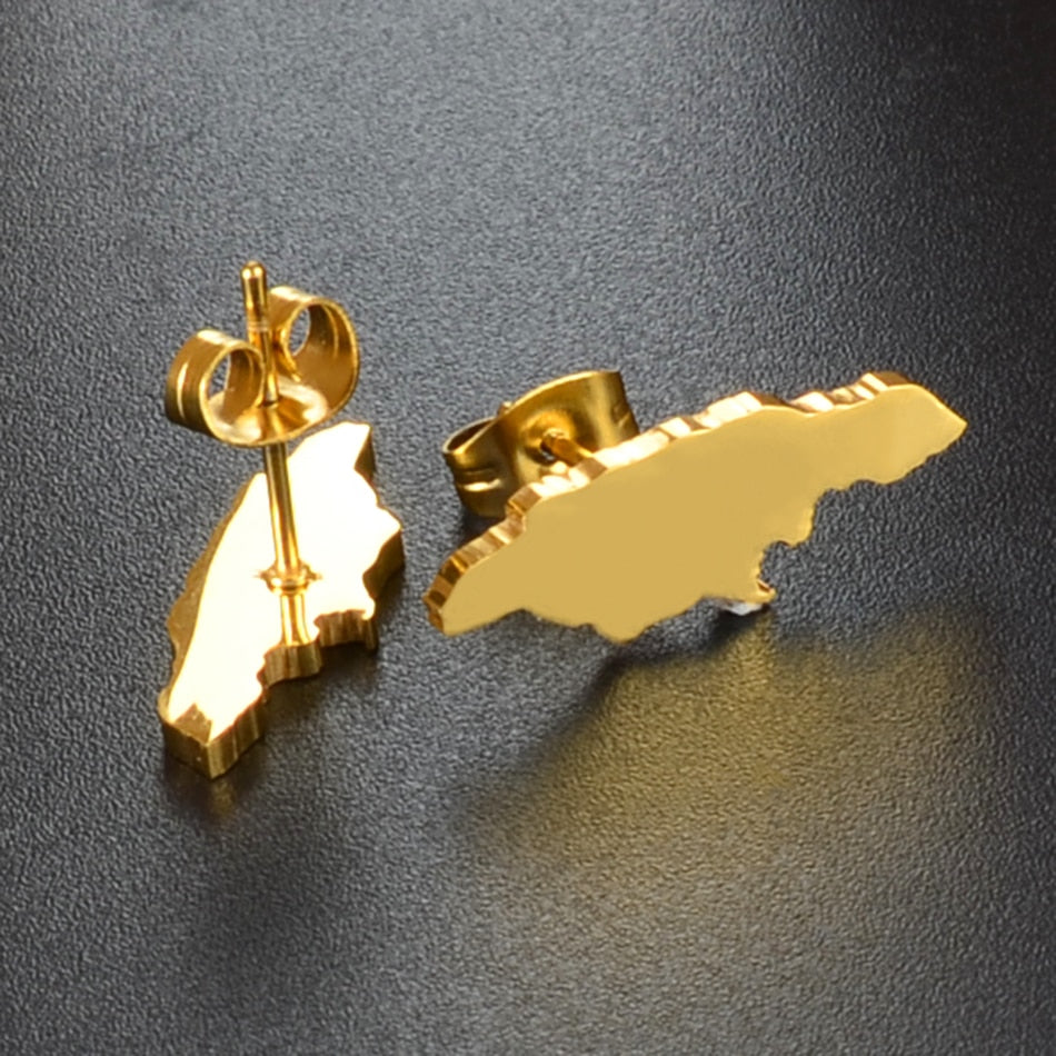 Caribbean Vibes Jamaica Stud Earrings