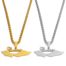 Caribbean Vibes Curacao Island Pendant Necklace