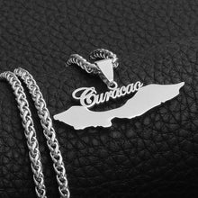 Caribbean Vibes Curacao Island Pendant Necklace