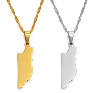 Caribbean Vibes Belize Map Pendant Necklace in Gold (Limited Stock)