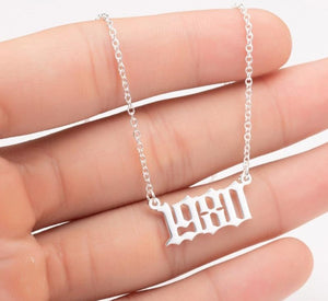 It's My Birth Year Pendant Necklace