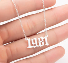 It's My Birth Year Pendant Necklace