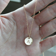 Letter Pendant Necklace Gold or Silver Plated