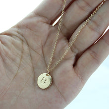 Letter Pendant Necklace Gold or Silver Plated