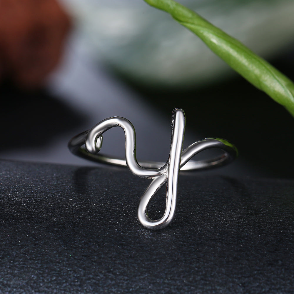 Krieger Collection | Diamond Initial Ring