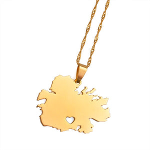 Caribbean Vibes Antigua Gold Pendant Necklace (low inventory)