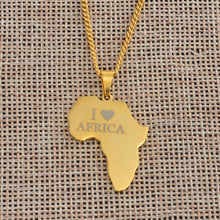 AFRICA Love Map Pendant Necklace